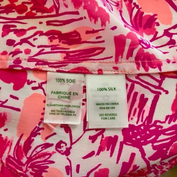 Lilly Pulitzer Silk Tank Top in Rule Breakers - Picture 3 of 7